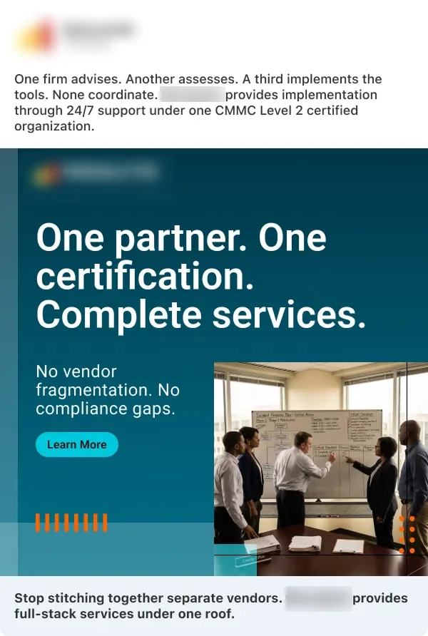 LinkedIn single image ad campaign for B2B SaaS - example 007