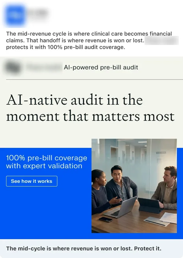LinkedIn single image ad campaign for B2B SaaS - example 008